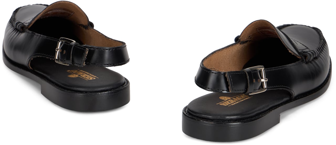 SEBAGO Low sandal Dan in leather Zwart