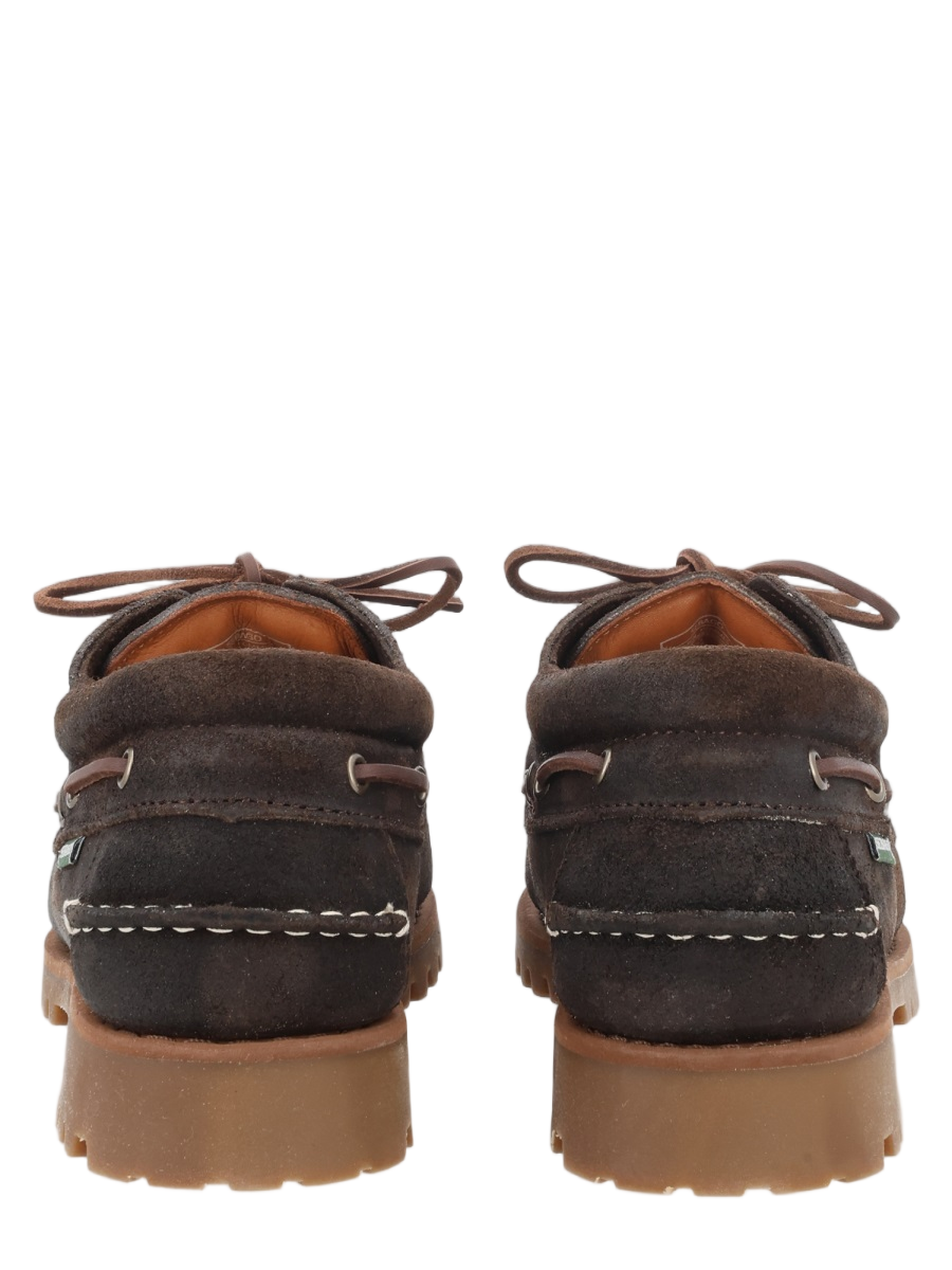 SEBAGO Brown Acadia Suede Moccasin Loafers Zwart