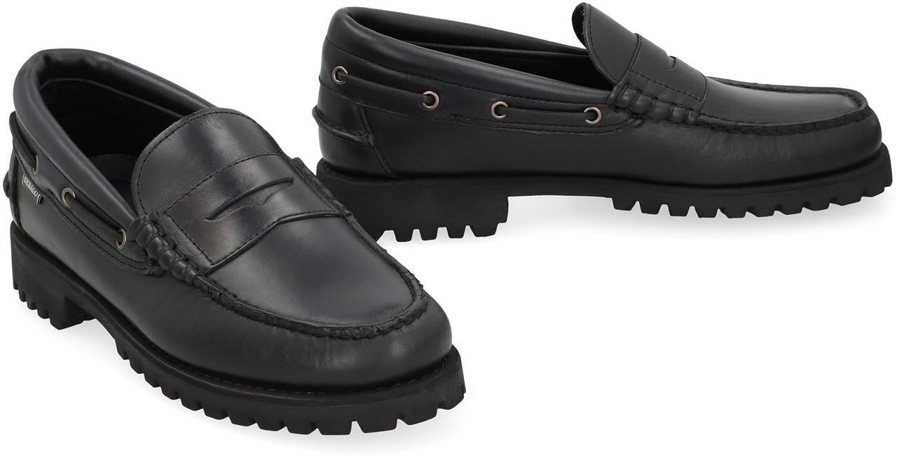 SEBAGO Acadia loafers in leather Zwart