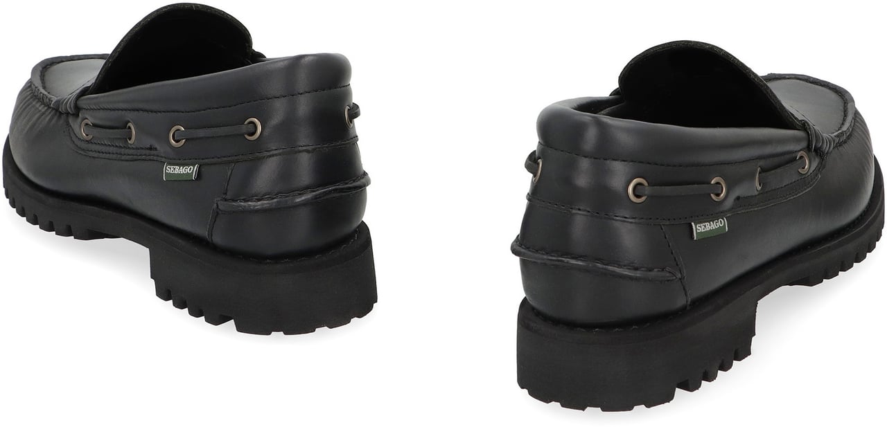 SEBAGO Acadia loafers in leather Zwart