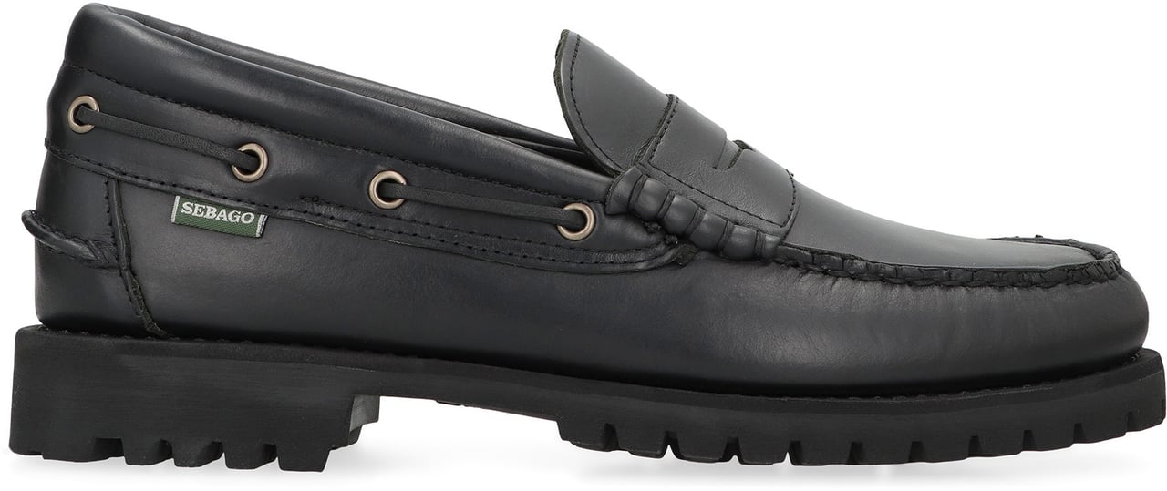 SEBAGO Acadia loafers in leather Zwart