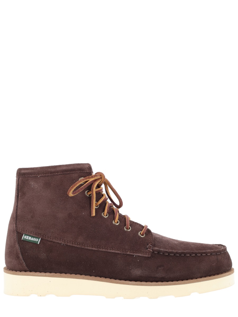SEBAGO Brown Tala Suede Ankle Boots Zwart