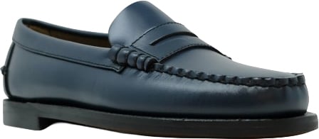 SEBAGO SEBAGO 76112KW DAN PIGMENT BRILLIANT BLUE LEATHER LOAFERS Blauw
