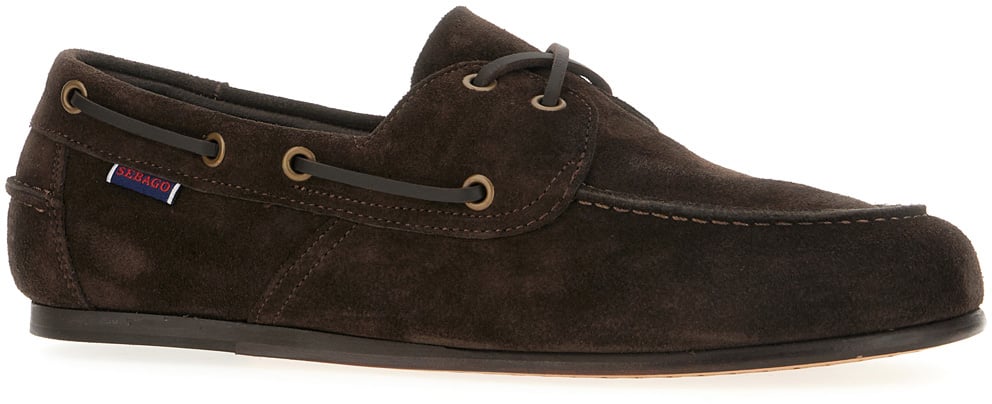 SEBAGO Sebago Dark brown suede loafers Bruin