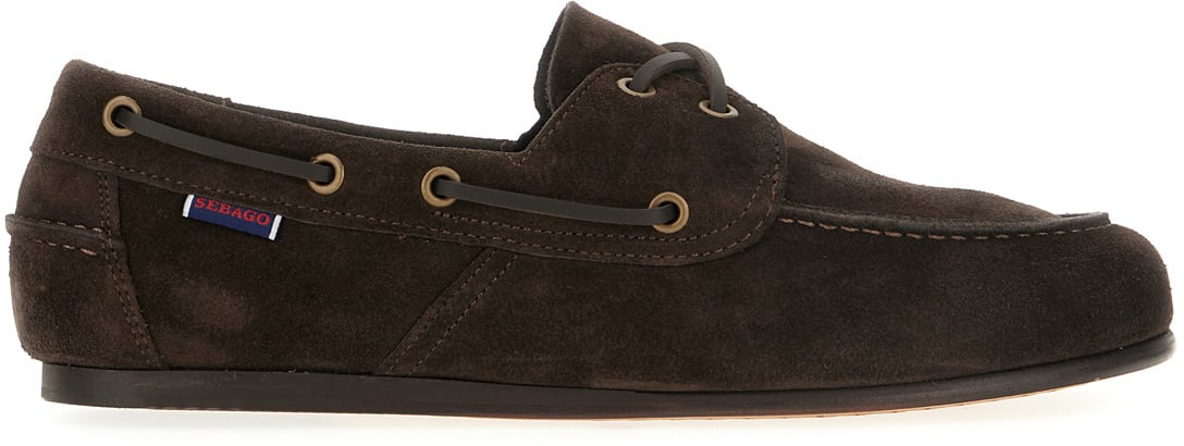 SEBAGO Sebago Dark brown suede loafers Bruin