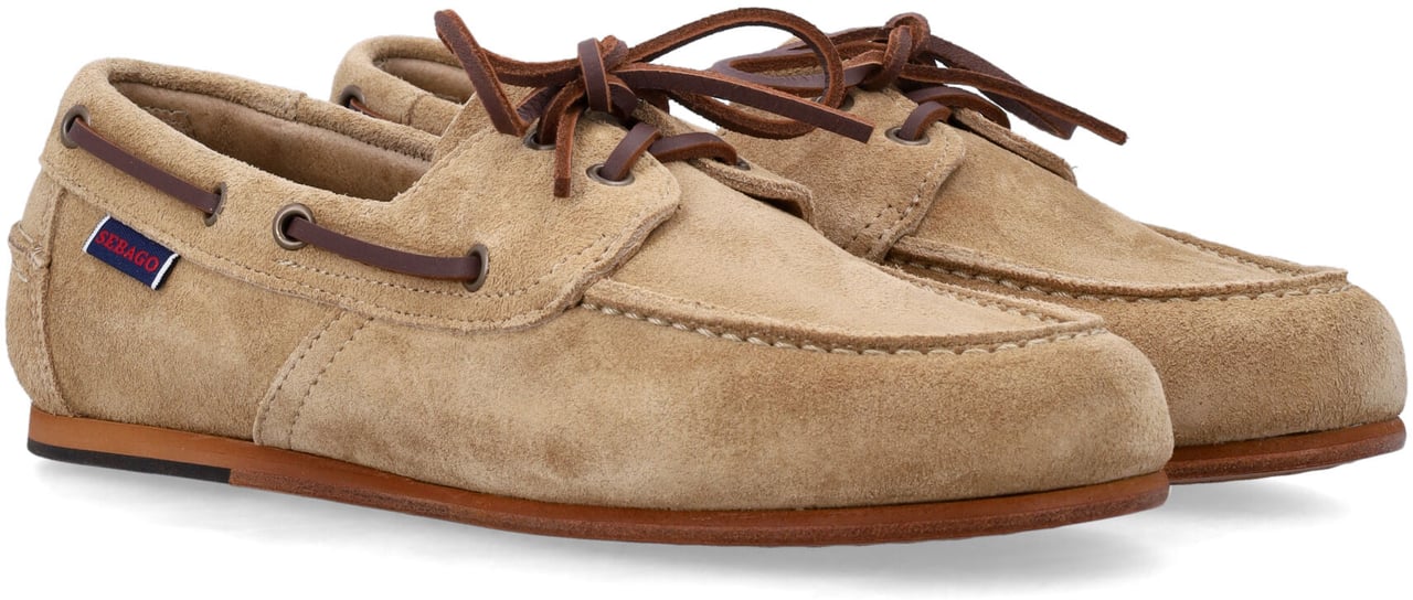 SEBAGO Owen Boat Shoes Beige Camel Beige