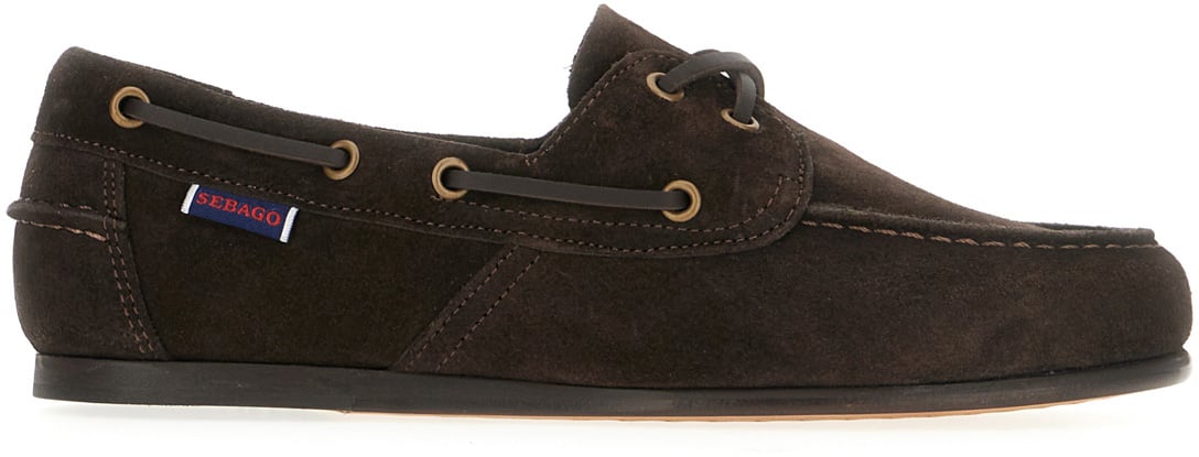 SEBAGO Sebago Dark brown suede loafers Bruin