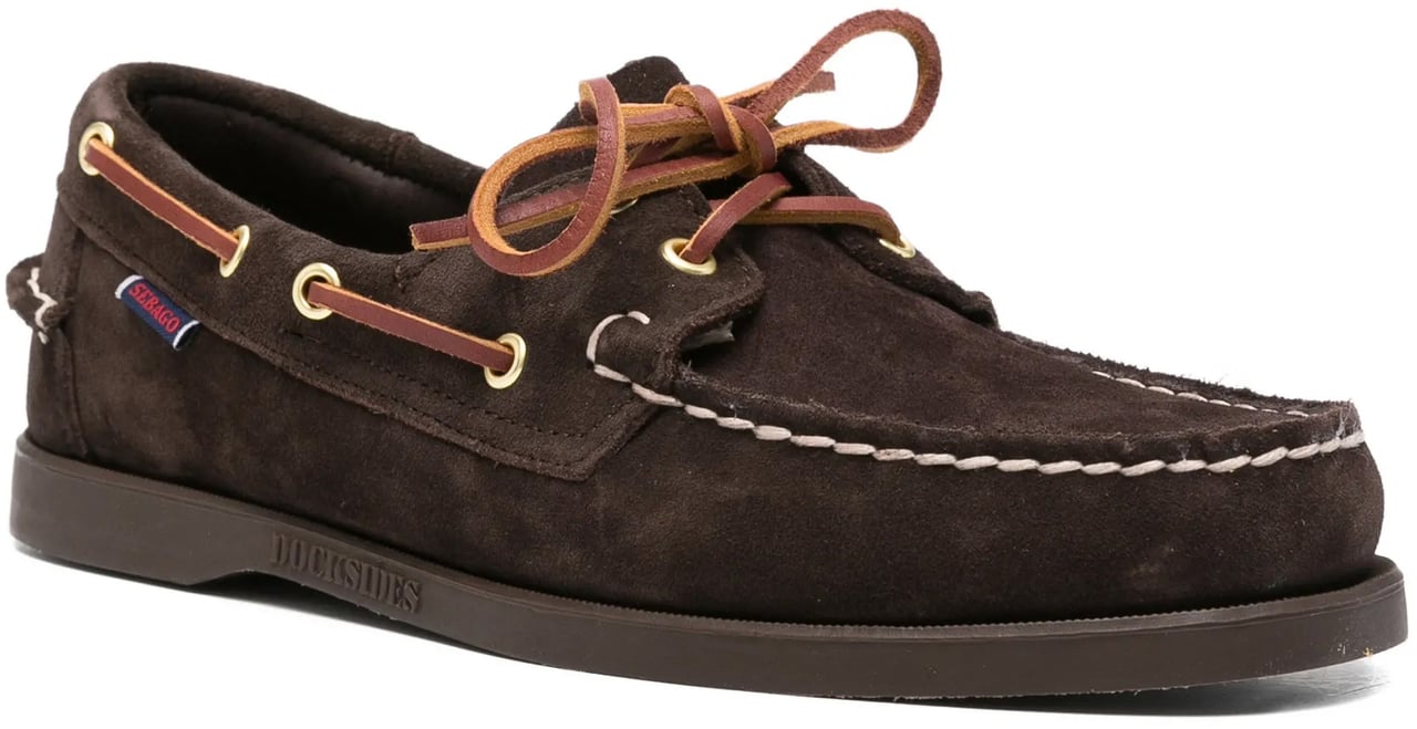 SEBAGO Flat Shoes Marrone Scuro Bruin