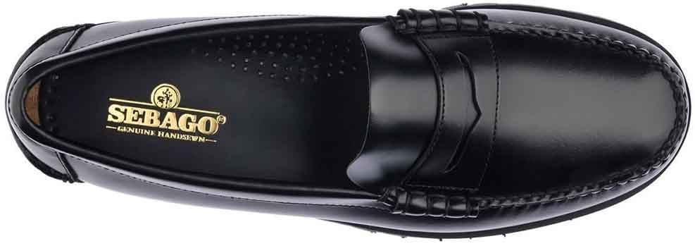 SEBAGO mocassins en cuir Zwart
