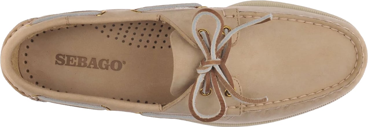SEBAGO Scarpa Da Barca Docksides Portland Nubuck Beige Camel Beige