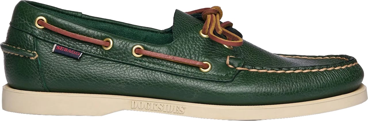 SEBAGO Scarpa Da Barca Portland Martellato Green Hunter Divers