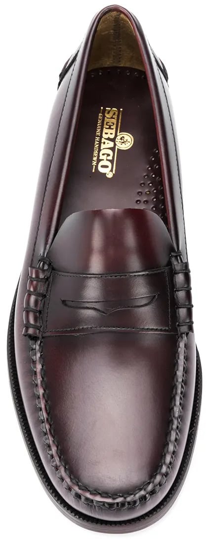 SEBAGO sebago classic dan cuir burgundy Bruin