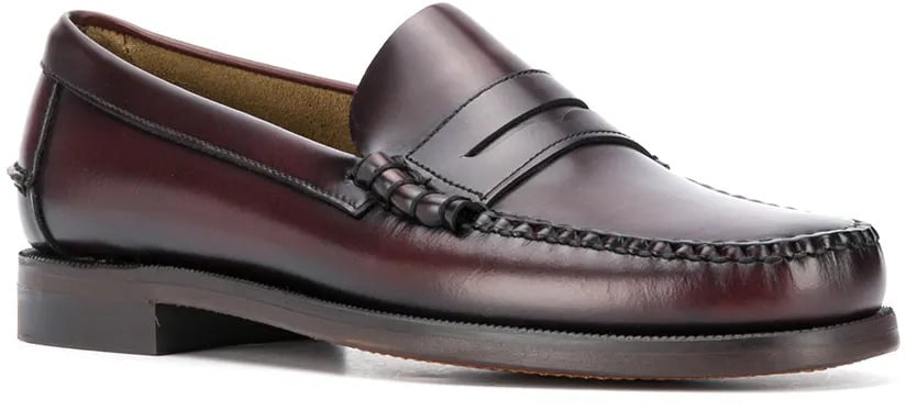 SEBAGO sebago classic dan cuir burgundy Bruin