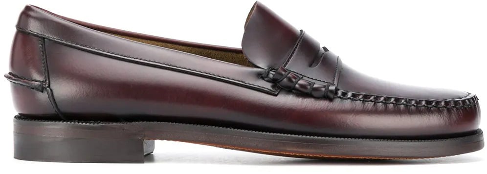 SEBAGO sebago classic dan cuir burgundy Bruin