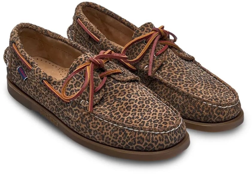 sebago docksides portland cuir marron leopard 2 Bruin