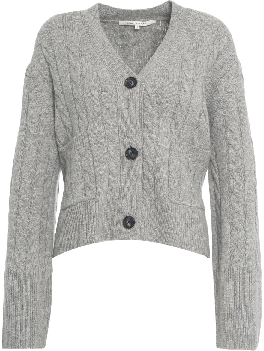 Second Female Cardigan 'Alphine' Grijs