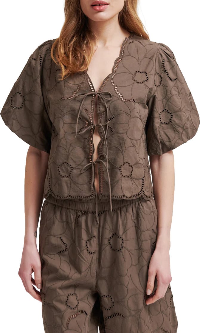 Second Female Second Female - Top - Avrille Blouse - 6129 Canteen Beige