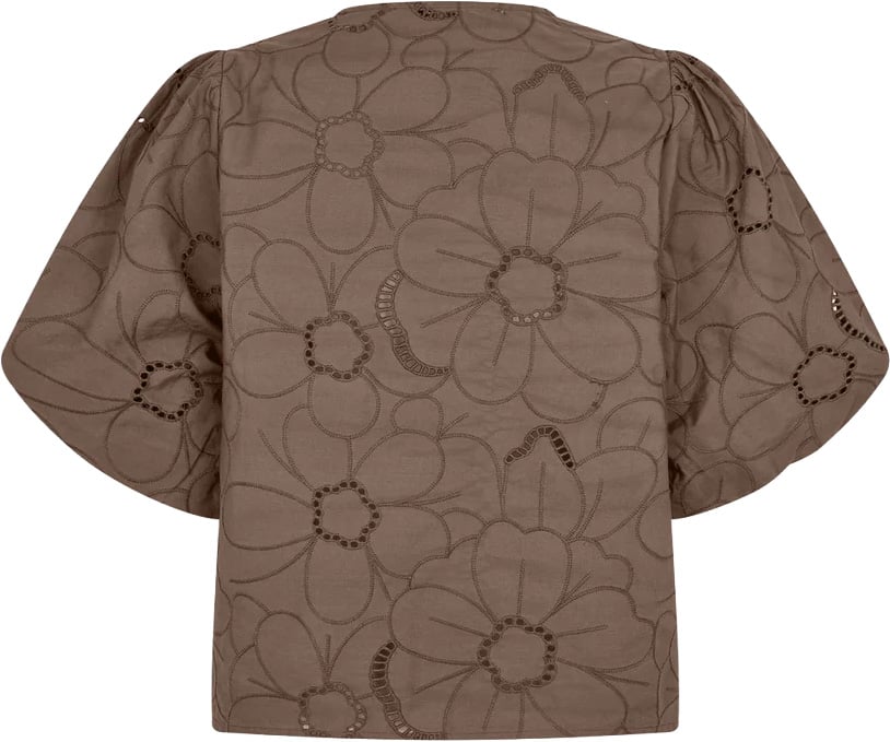 Second Female Second Female - Top - Avrille Blouse - 6129 Canteen Beige