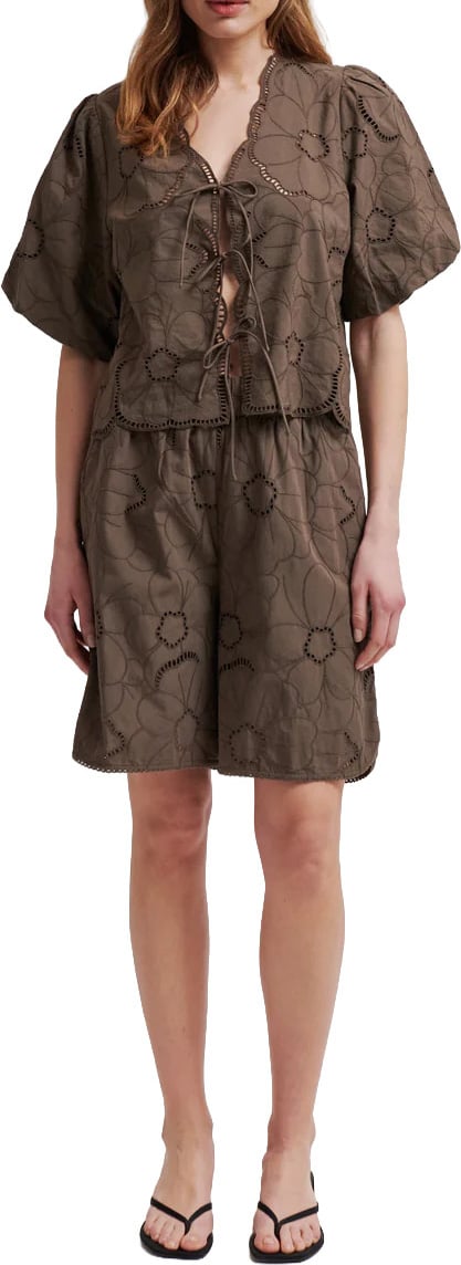 Second Female Second Female - Top - Avrille Blouse - 6129 Canteen Beige