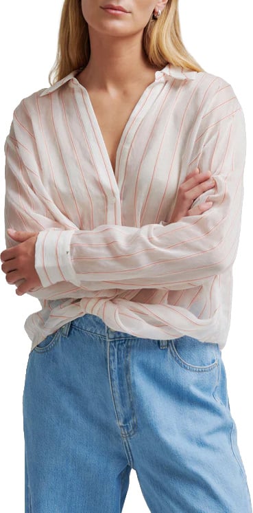 Second Female Second Female - Blouse LM - Chevy Twist - 0004 Creampuff Wit