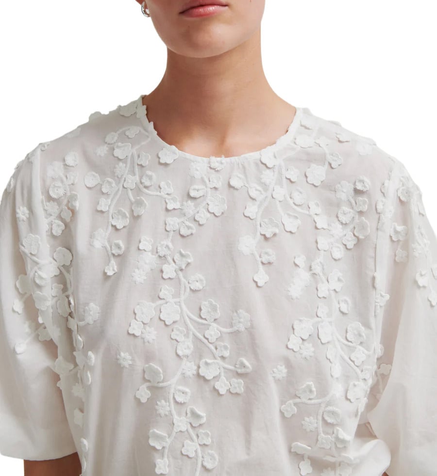 Second Female Second Female - Blouse KM - Farrow Blouse - 1001 White Wit