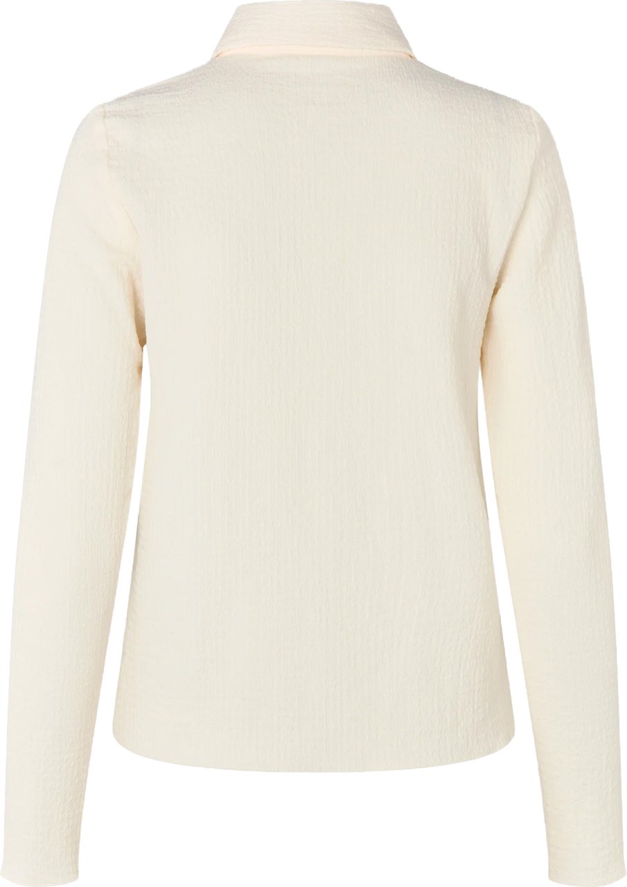 Second Female - Blouse LM - Paria LS Collar Tee - 0508 Tofu Wit