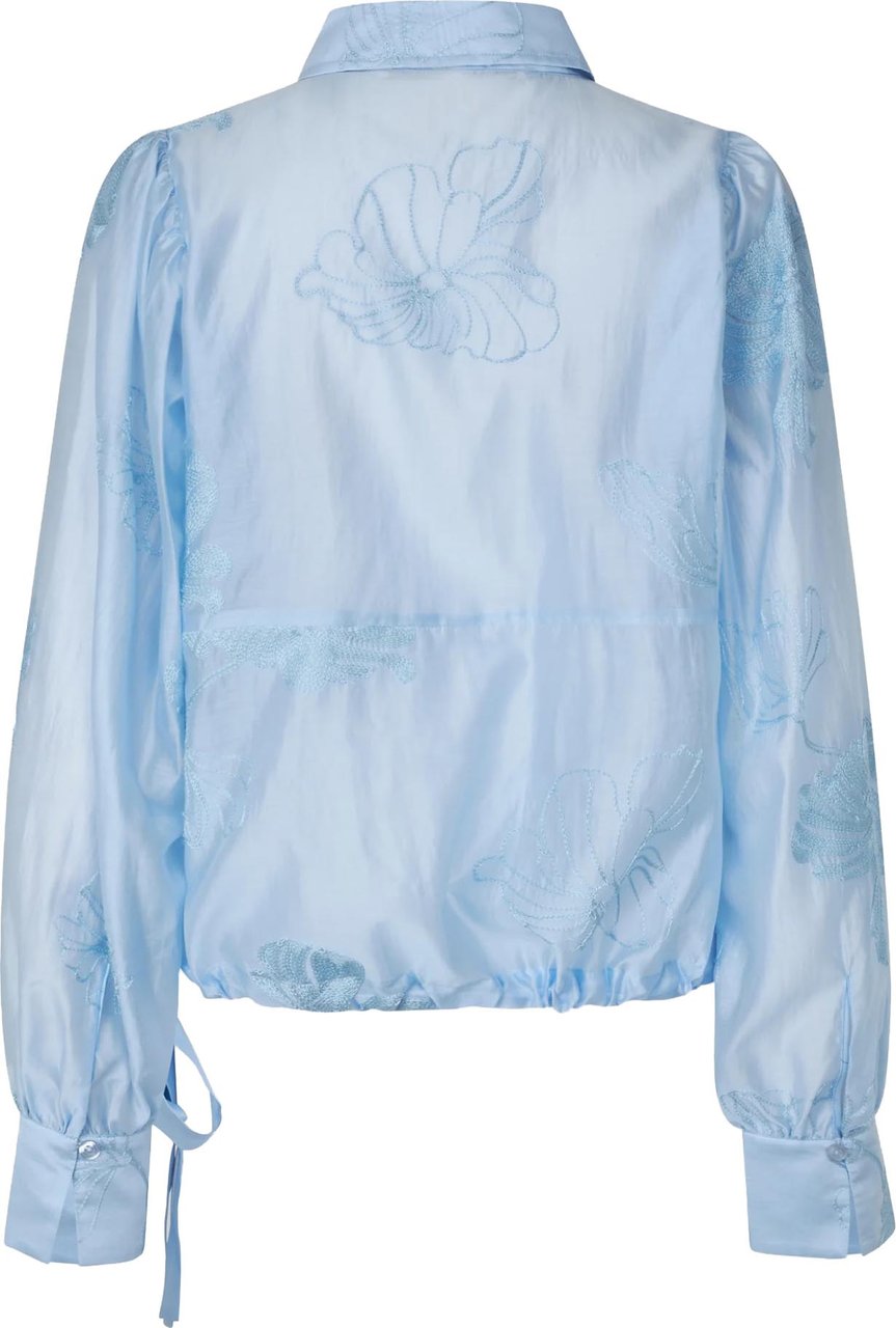 Second Female Second Female - Blouse LM - Vira Blouse - Windsurfer Blauw