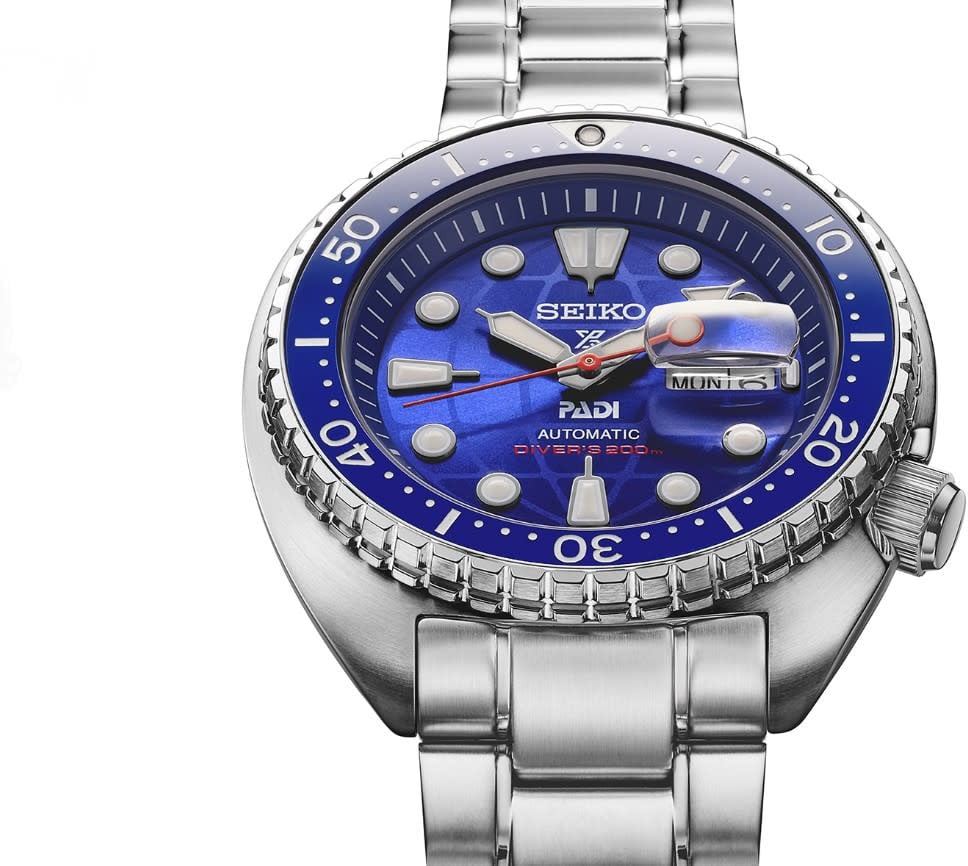 Seiko Horloge HBB002K1 Prospex Padi Staal Automaat 200m Waterdicht 45mm Limited Edition Zilver