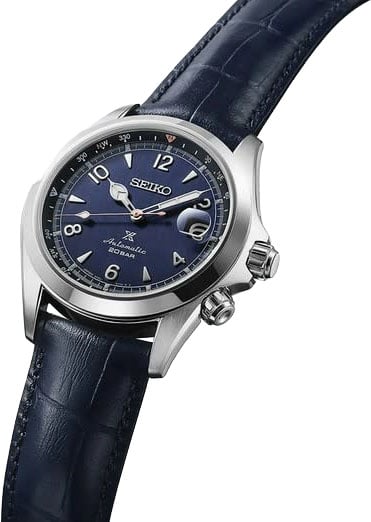 Seiko Horloge SPB531J1 Prospex Alpinist Night Sky Staal Automaat 200m Waterdicht Saffierglas met Blauwe Leren en Cavas Horlogeband 38mm Limited Editon 0446/3000 Navy