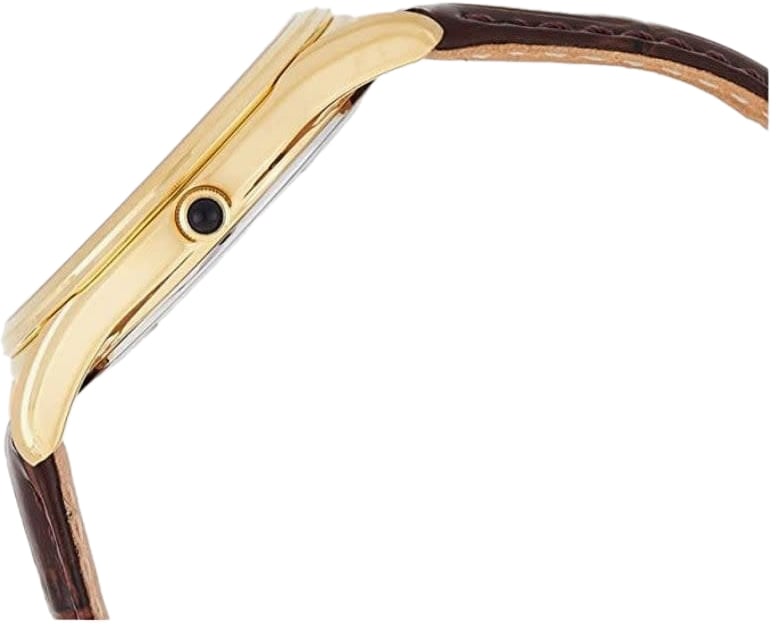 Seiko HEREN DOUBLE BRUIN LEDEREN BAND WIT 50M WR SRK050P1 Goud