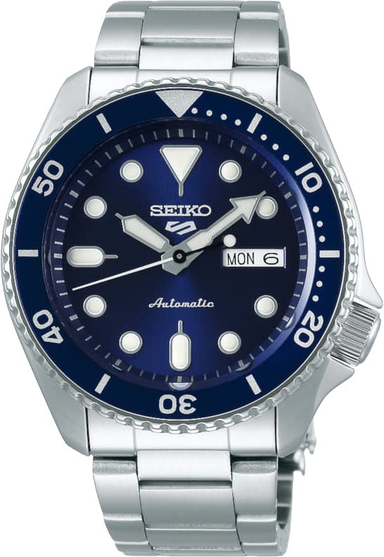 Seiko SRPD51K1 5 Sports Automatic Staal Blauw Navy