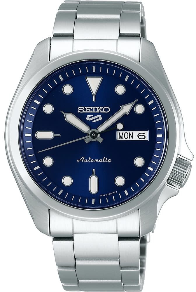 Seiko SRPE53K1 horloge 5Sports Automatic staal blauw Divers