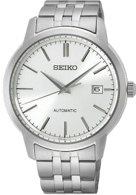 Seiko Horloge SRPH85K1 Staal Automaat 100m Waterdicht 40mm Zilver