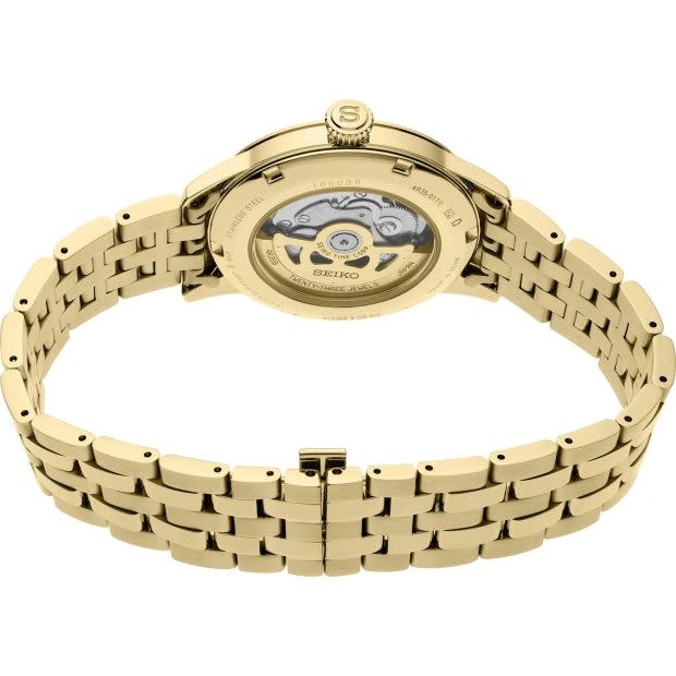 Seiko Seiko Horloge SRPK46J1 Presage Staal met Geelgouden Plating Automaat 50m Waterdicht met Cocktail Wijzerplaat 40mm Divers