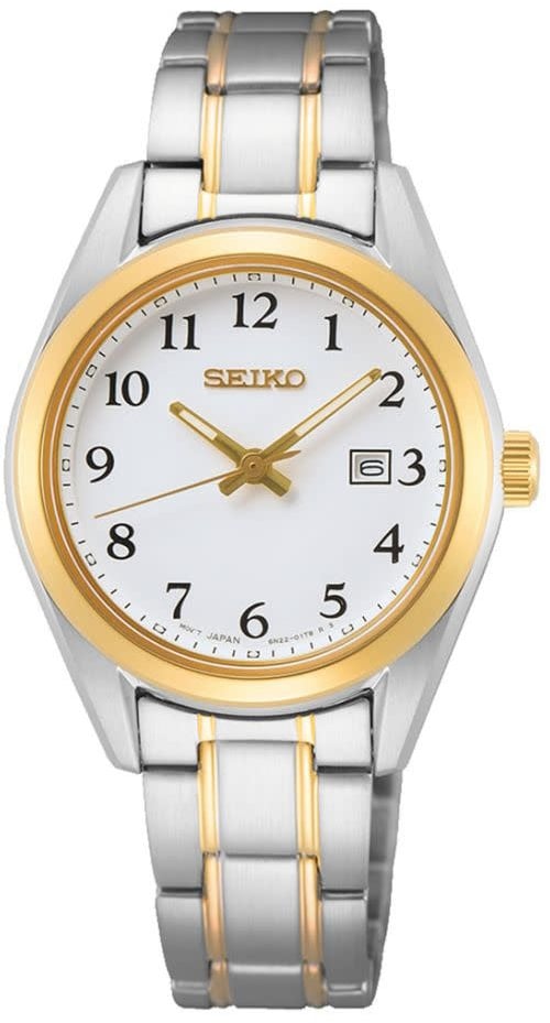 Seiko DAMES NEW LINK BICOLOUR BRACELET WIT 100M WR SUR466P1 Divers