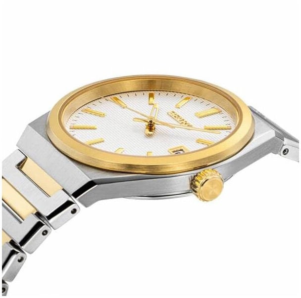 Seiko HEREN BICOLOUR BRACELET WIT 100M WR SUR558P1 Zilver