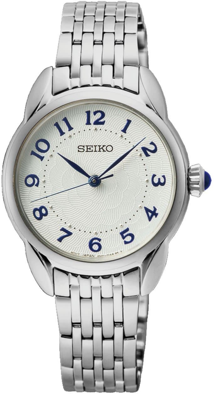 Seiko DAMES STAAL BRACELET WIT 50M WR SUR561P1 Zilver