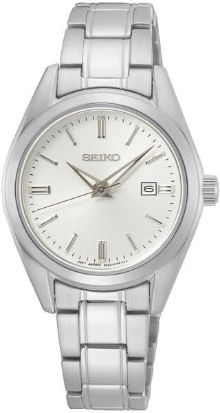 Seiko DAMES NEW LINK STAAL BRACELET 100M WR SUR633P1 Zilver