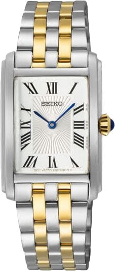 Seiko DAMES SS BICOLOUR WIT 50M WR SWR087P1 Zilver
