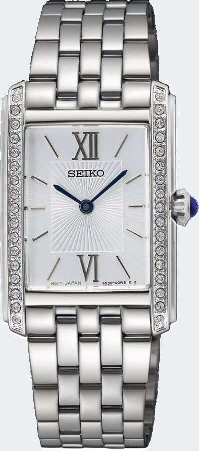 Seiko DAMES STAAL BRACELET WIT SWR091P1 Zilver
