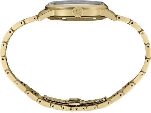 Seiko Seiko Horloge SRPK46J1 Presage Staal met Geelgouden Plating Automaat 50m Waterdicht met Cocktail Wijzerplaat 40mm Goud