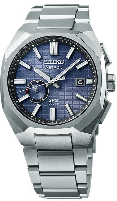 Seiko Seiko Horloge SSJ013J1 Astron Titanium Solar GPS Saffierglas 100m Watericht 41mm Zilver