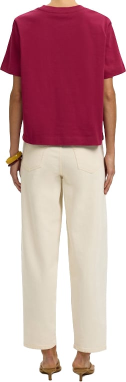 Selected Femme Selected Femme - SLWESSENTIAL SS BOXY TEE NOOS - 16087919 - Anemone Paars