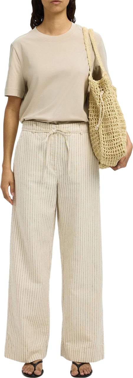 Selected Femme Selected Femme - SLFESSENTIAL SS BOXY TEE NOOS - 16087919 - Oatmeal Grijs