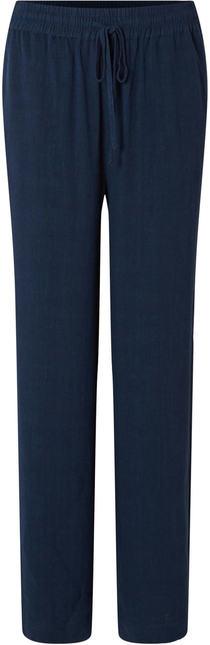 Selected Femme Selected Femme - SLWVIVA-GULIA HW LONG SUN PANT NOOS - 16089062 - Dark Sapphire Blauw