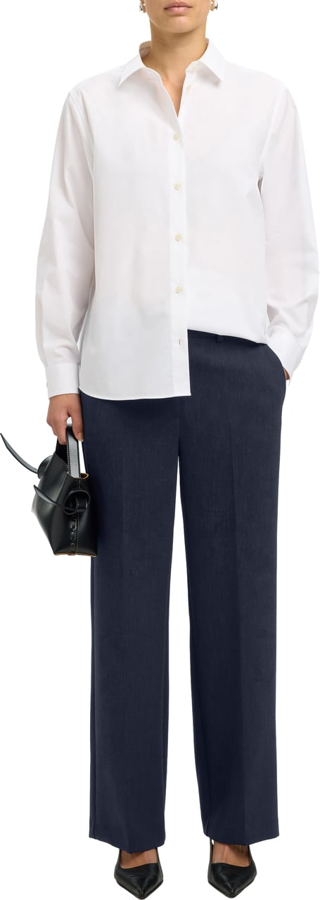 Selected Femme Selected Femme - SLFRITA MW WIDE PANT DARK SAP MEL N - 16090234 - Dark Sapphire Blauw