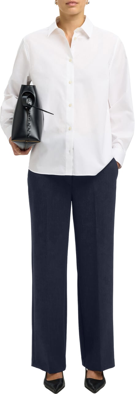 Selected Femme Selected Femme - SLFRITA MW WIDE PANT DARK SAP MEL N - 16090234 - Dark Sapphire Blauw