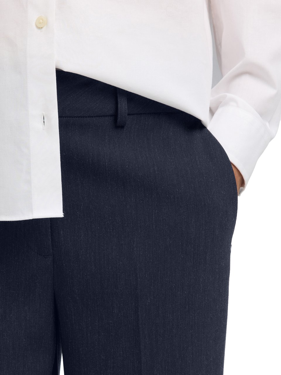 Selected Femme Selected Femme - SLFRITA MW WIDE PANT DARK SAP MEL N - 16090234 - Dark Sapphire Blauw