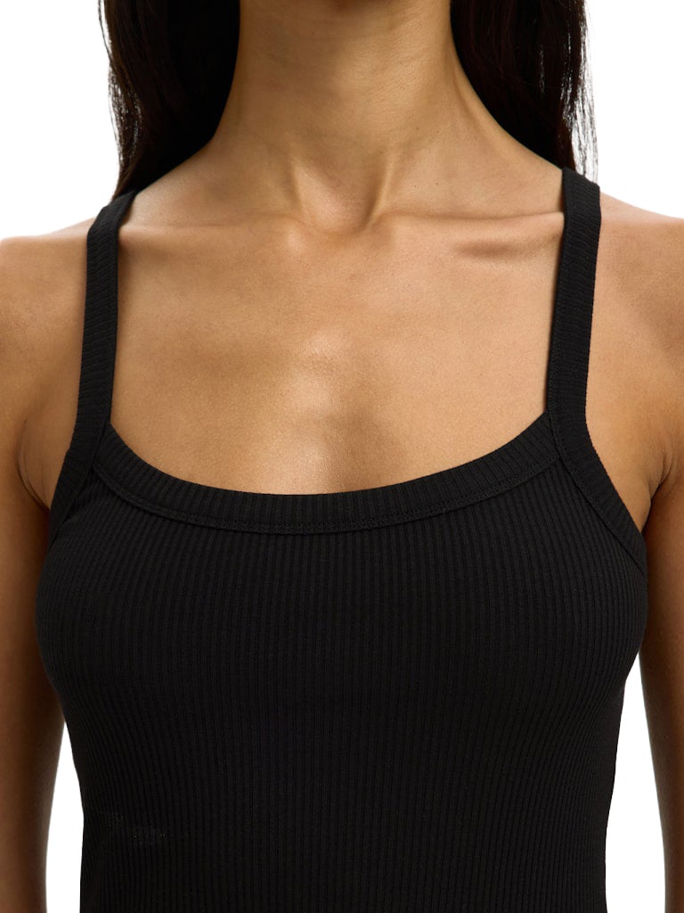 Selected Femme - SLWCELICA ANNA STRAP TANK TOP NOOS - 16093261 - Black Zwart