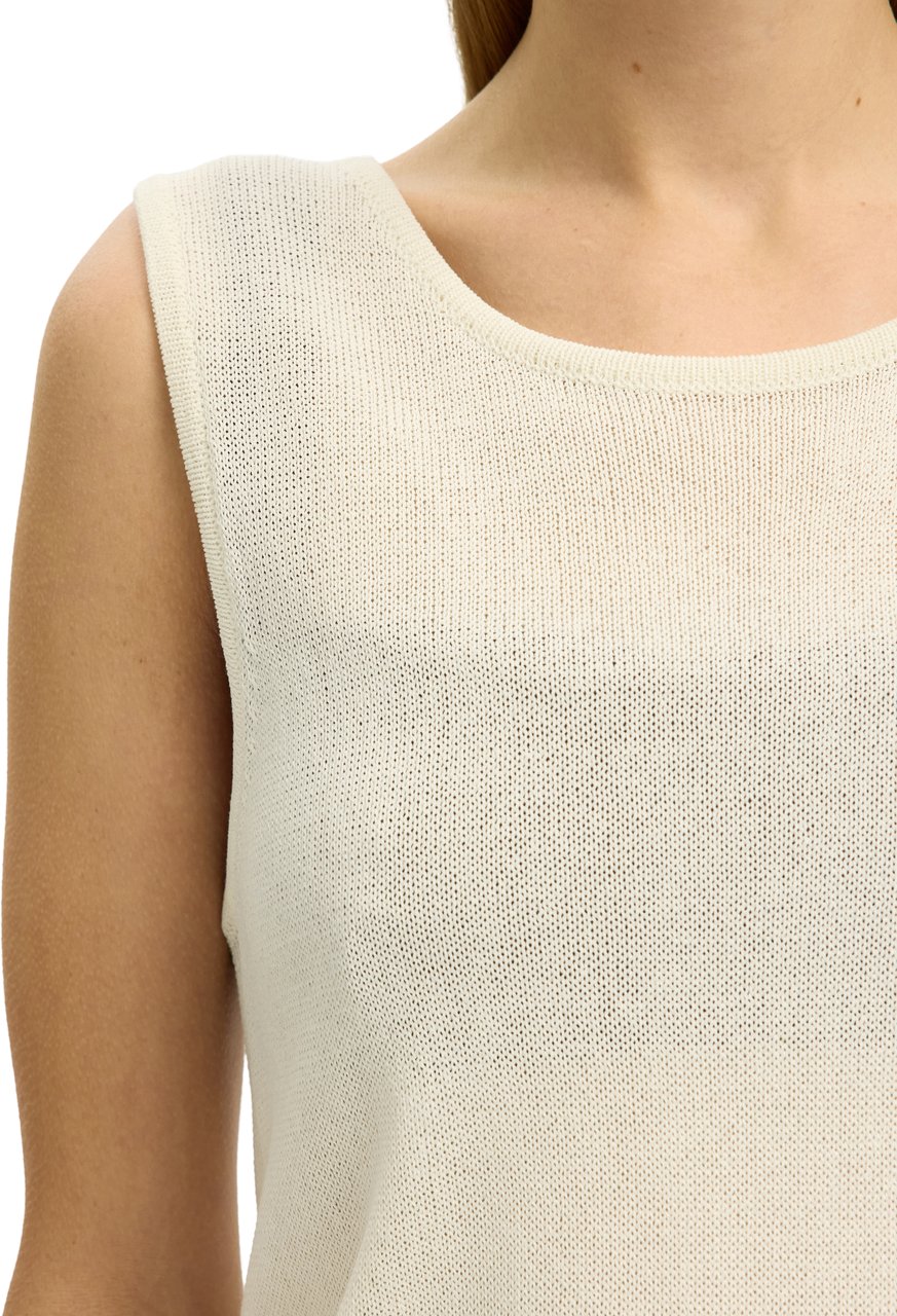 Selected Femme Selected Femme - SLFMOON SUS SL KNIT TOP B - 16093769 - Birch Wit
